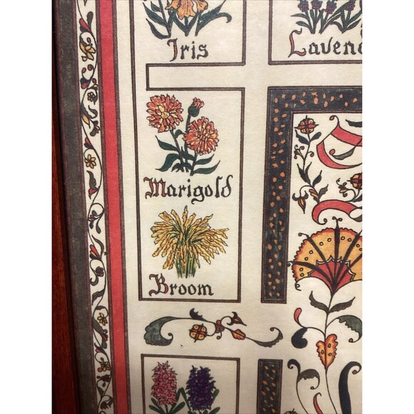 Shakespearean Garden Picture Signed & Framed Print Artist Robert Miller - '93 - Picture 7 of 16